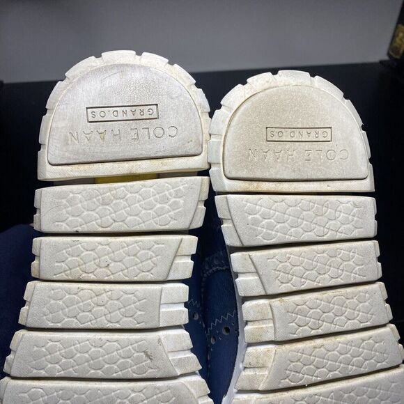 Cole Haan ZeroGrand Wingtip C23580 Blue Leather Oxford Shoes Men’s Sz 8 - Picture 9 of 10